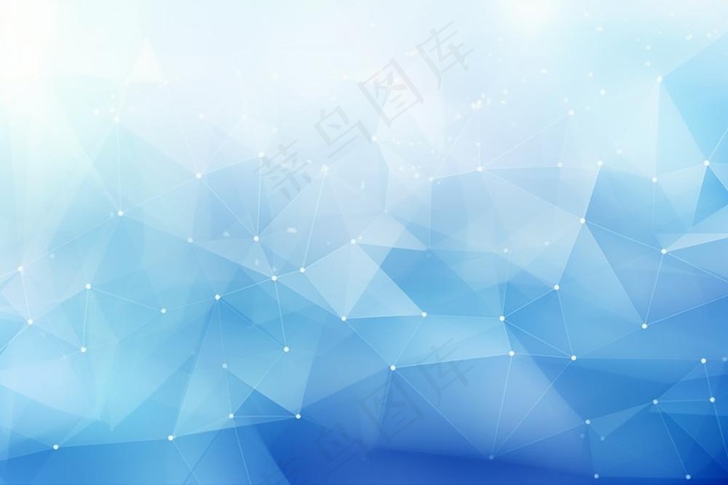 蓝色几何多边形科技时尚炫彩海报背景图(1344x896)
