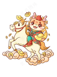 新年马上发财艺术平面气氛贴图免扣 (23)