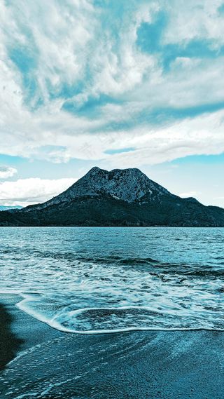 蓝色海岸的宁静