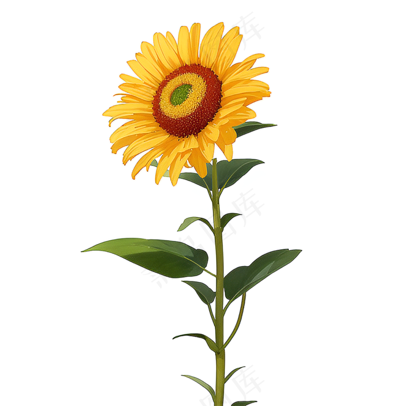黄色向日葵免抠素材52