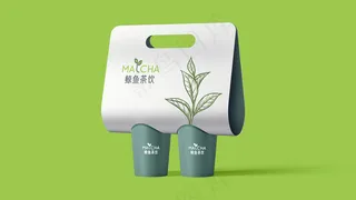 高级奶茶果饮品牌VI样机 (2)