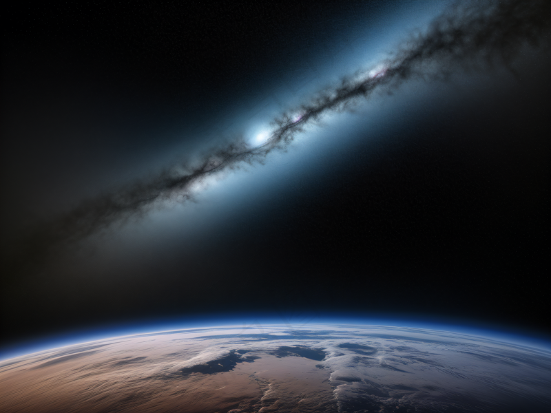 黑暗深邃的宇宙星空背景