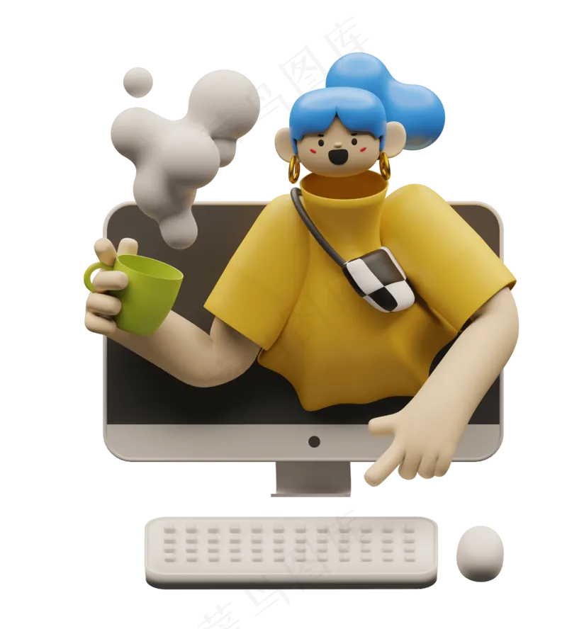 2.5d15人物立体免扣元素