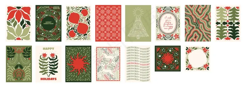 圣诞节素材ai矢量模版下载