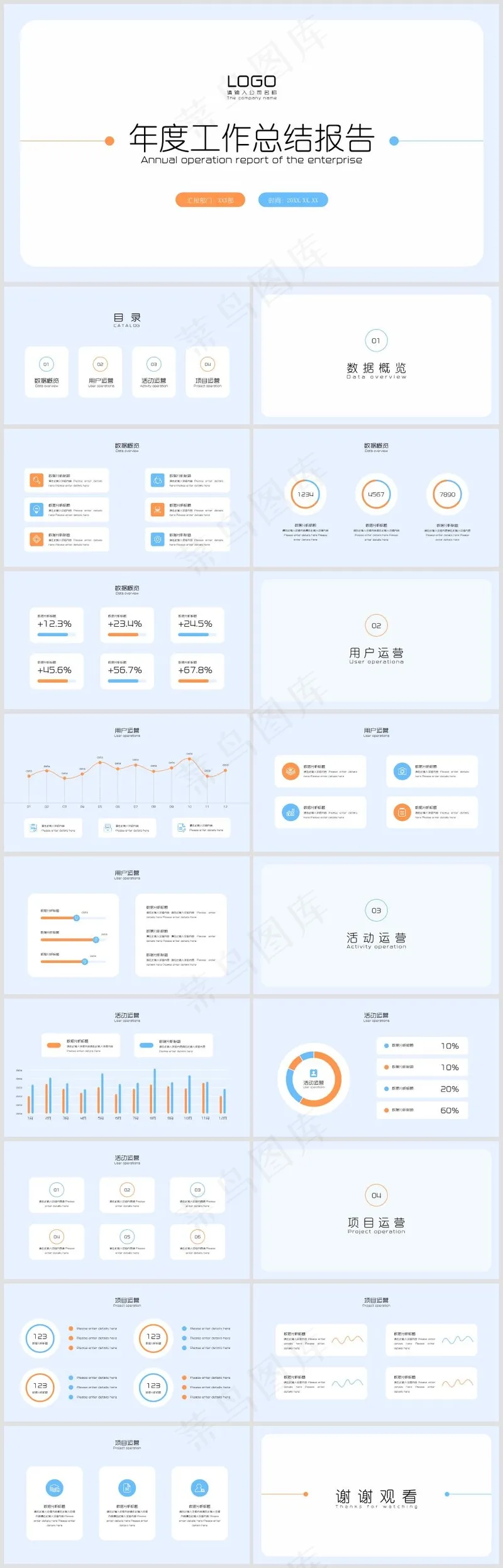 PPT模板丨创意简约丨工作总结丨述职报告丨工作汇报022