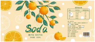 橘子汽水包装设计文件素材