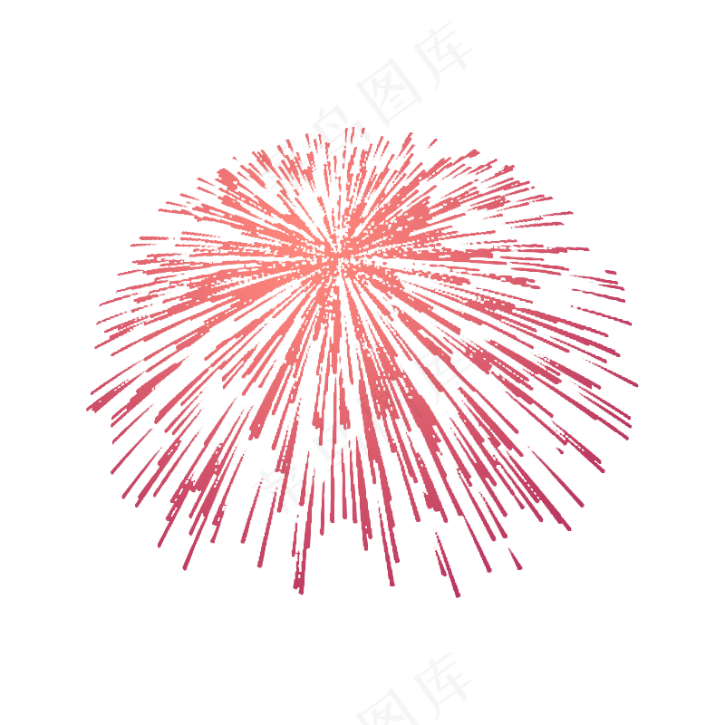 红色烟花免扣素材