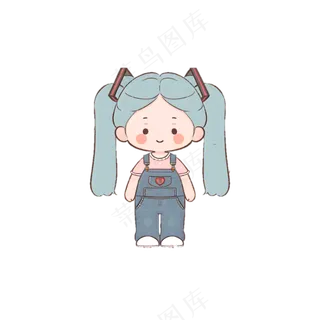 初音女孩 免抠素材透明底