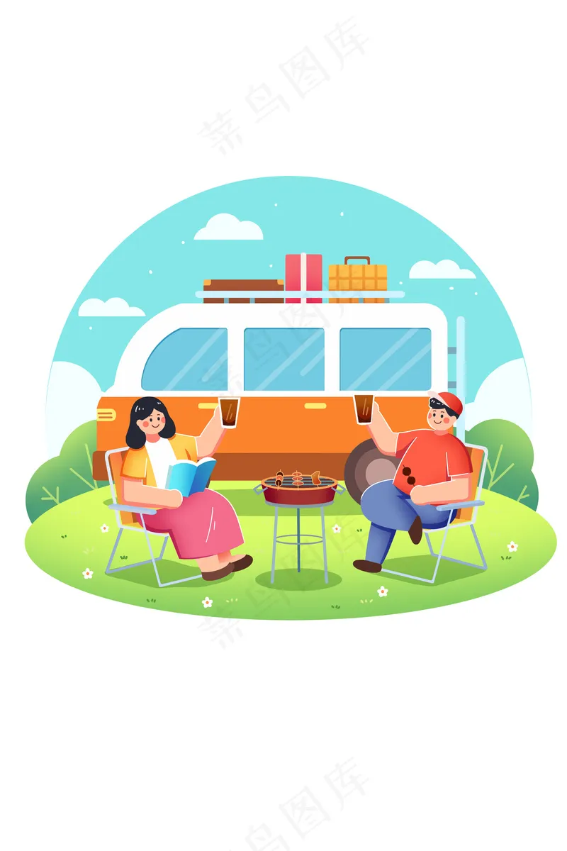 情人节露营户外元素(2)