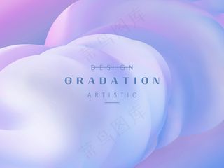 彩色暖色风渐变气泡活动海报 