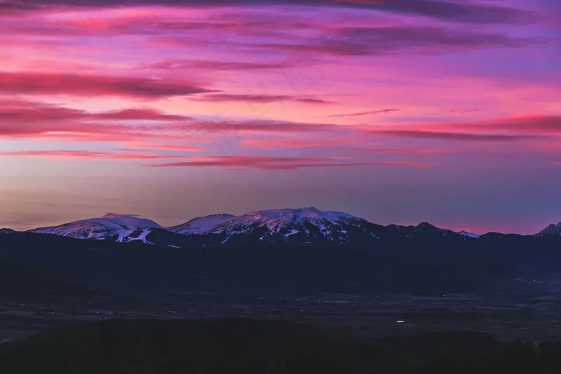 夕阳晚霞图片