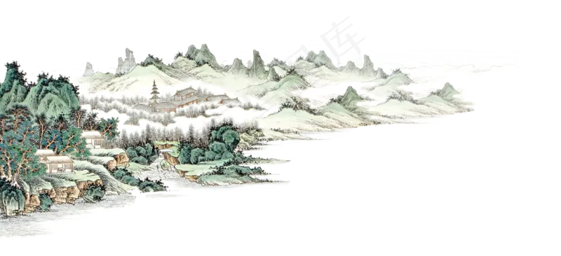 新中式水墨山水画172