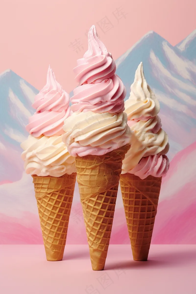 冰淇淋蛋筒摄影图 (2688x4032)