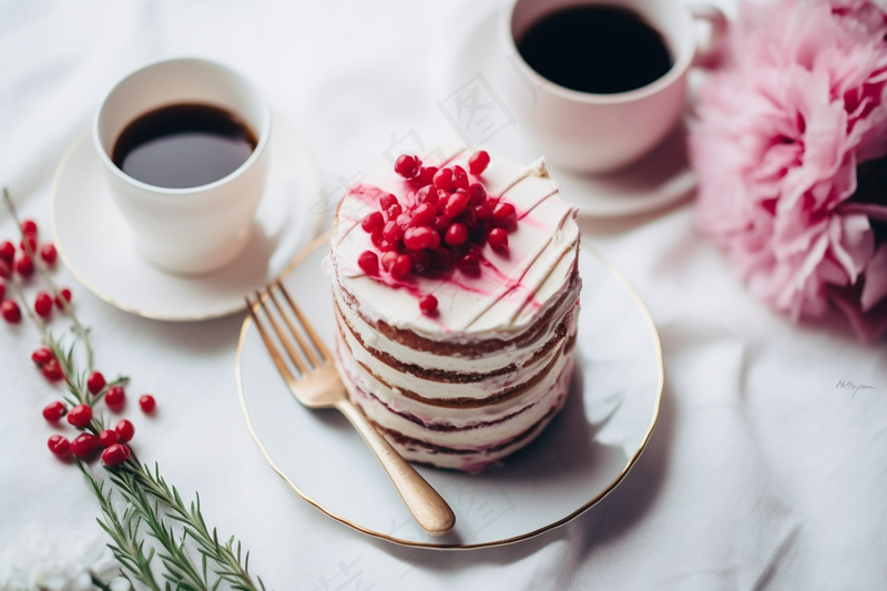 美味的蛋糕节日蛋糕甜点摄影图