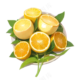 柠檬橙子水果免抠素材