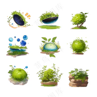 手绘练习小植物花草系列8