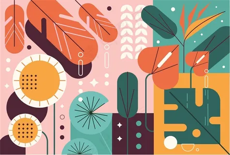 平面设计背景运动风配色AI模板 (13)