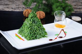 炝香龙须菜  20 味型：咸鲜  主料：龙须菜