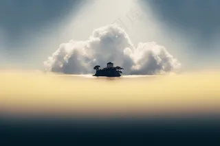 海面湖面的小道夕阳晚霞倒影摄影图