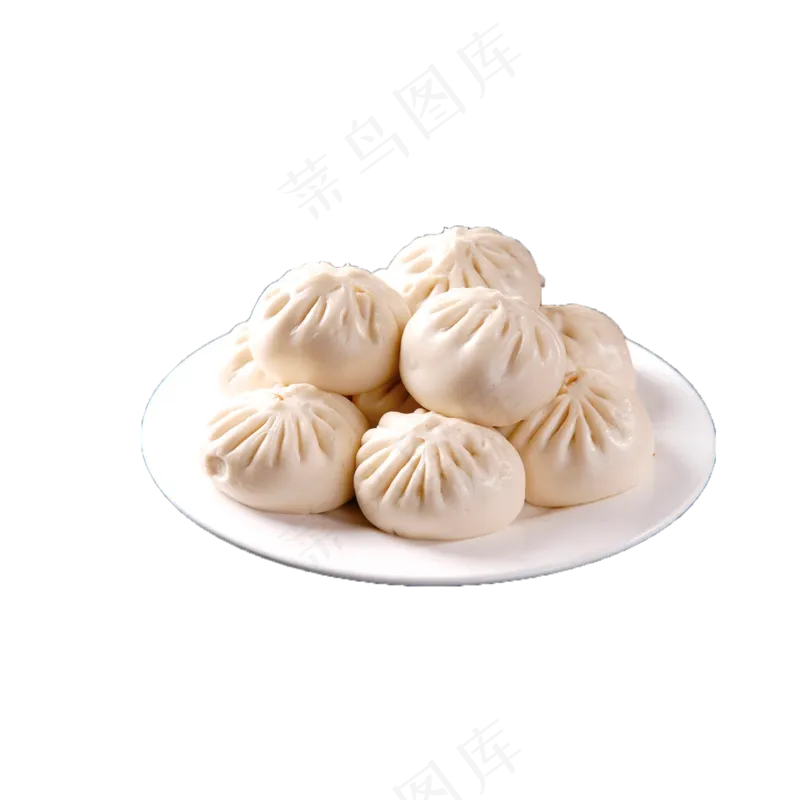 免抠一盘小笼包