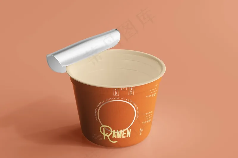 桶装泡面酸辣粉即食品包装系列效果图psd模版下载