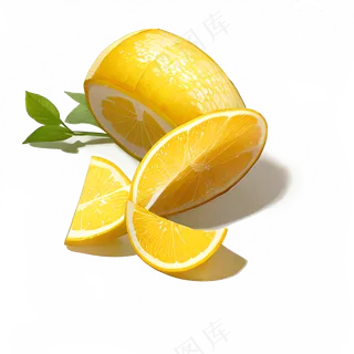 金色橙子诱人水果素材