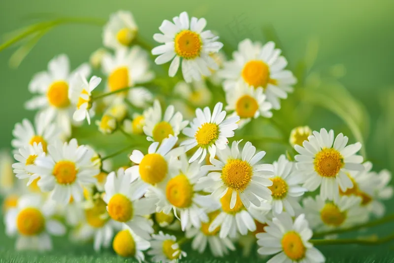 白色小雏菊花丛植物摄影图(4032x2688)