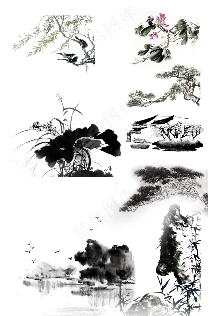 新中式水墨山水画144