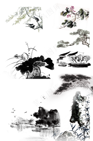 新中式水墨山水画144