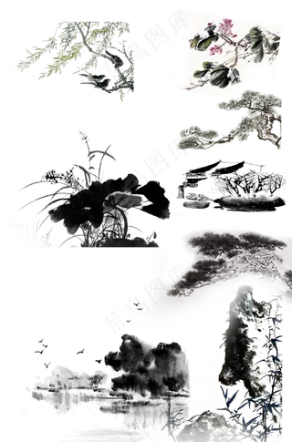 新中式水墨山水画144