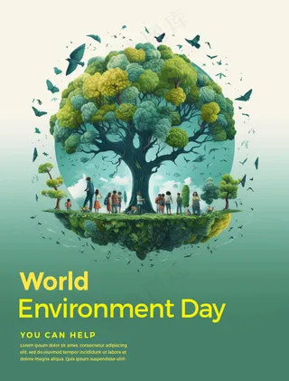 森林国外简约2.5D8海报