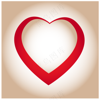 红色情人节贺卡封面矢量AI素材