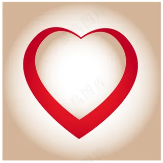 红色情人节贺卡封面矢量AI素材