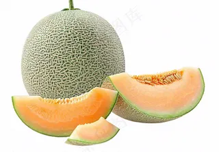 哈密瓜水果实物免抠