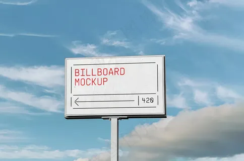 户外巨幅广告牌样机