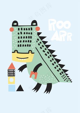 怪兽恐龙 袭击城市