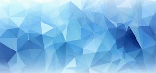 蓝色几何多边形科技时尚炫彩海报背景图
