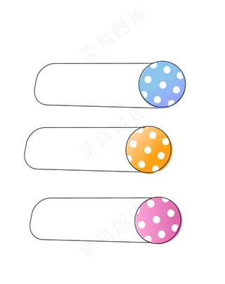 卡通聊天对话方框气泡可爱边框PNG透明免抠装饰图案 PS设计