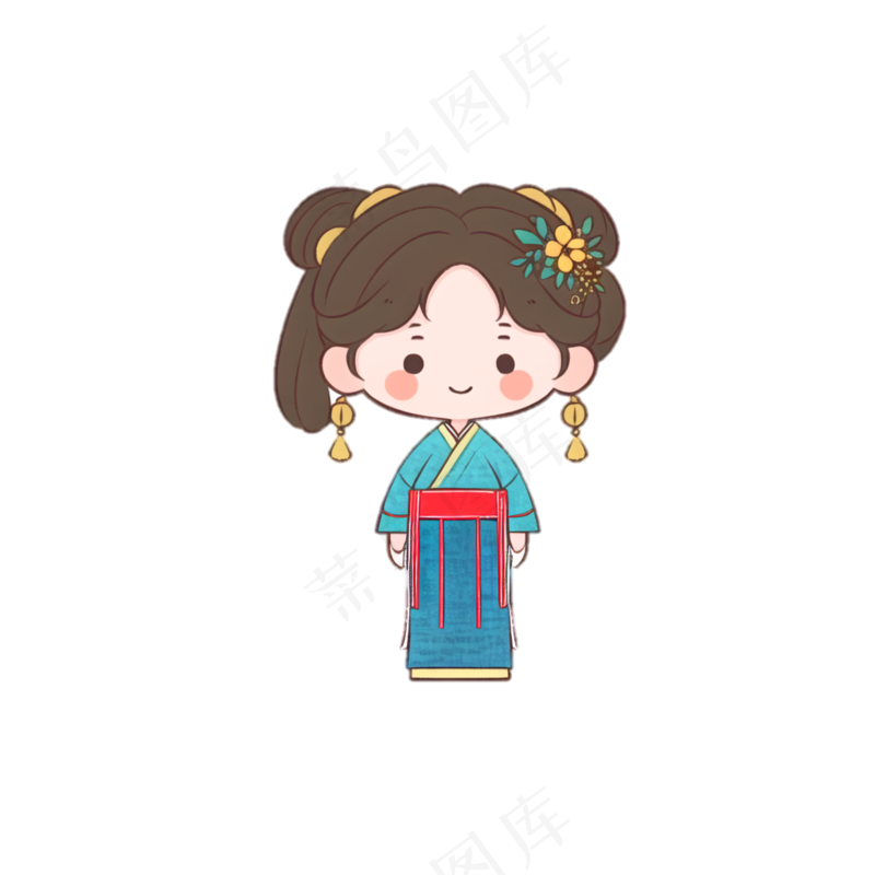 可爱Q版汉服卡通女生 (11)