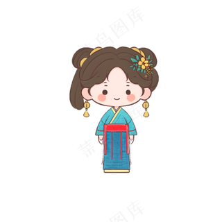 可爱Q版汉服卡通女生 (11)