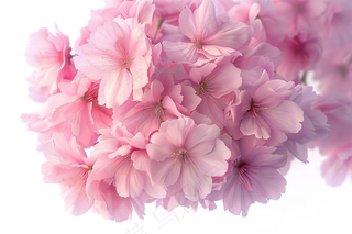 春日樱花花朵摄影图