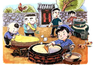 手绘临沂明信片