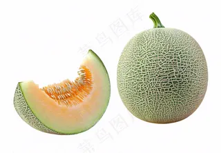 哈密瓜水果实物免抠