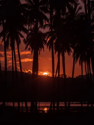 夕阳晚霞图片