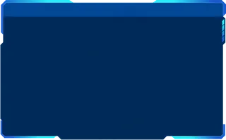 蓝色科技风数据可视化外框素材