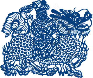 古代青花瓷图案花纹中国风图案祥云纹理传统图腾PNG免扣素材