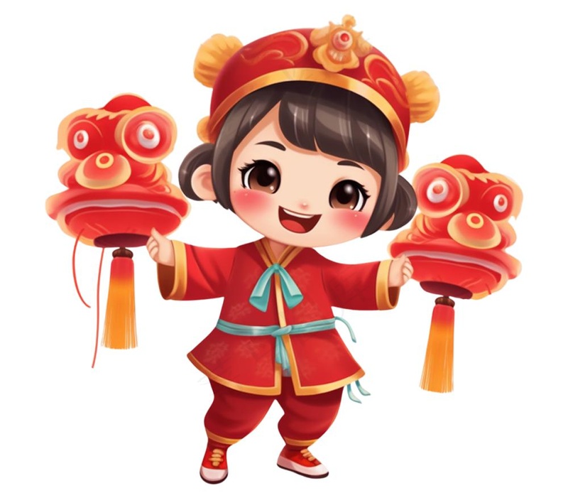 可爱福娃新年形象(1168x1024)