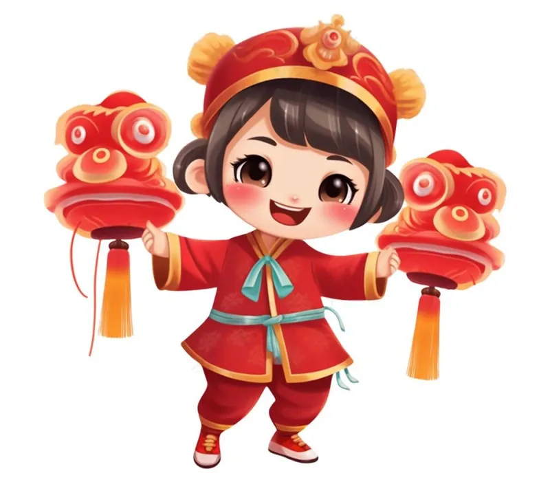 可爱福娃新年形象(1168x1024)