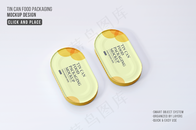 灰色背景双面罐头9样机psd模版下载