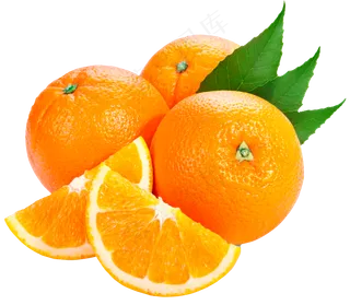 切开的水果橙子